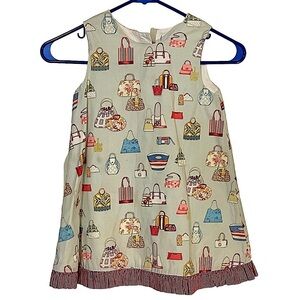 Hannah Kate Girl's Novelty Purse Print A Line Dress Size 4